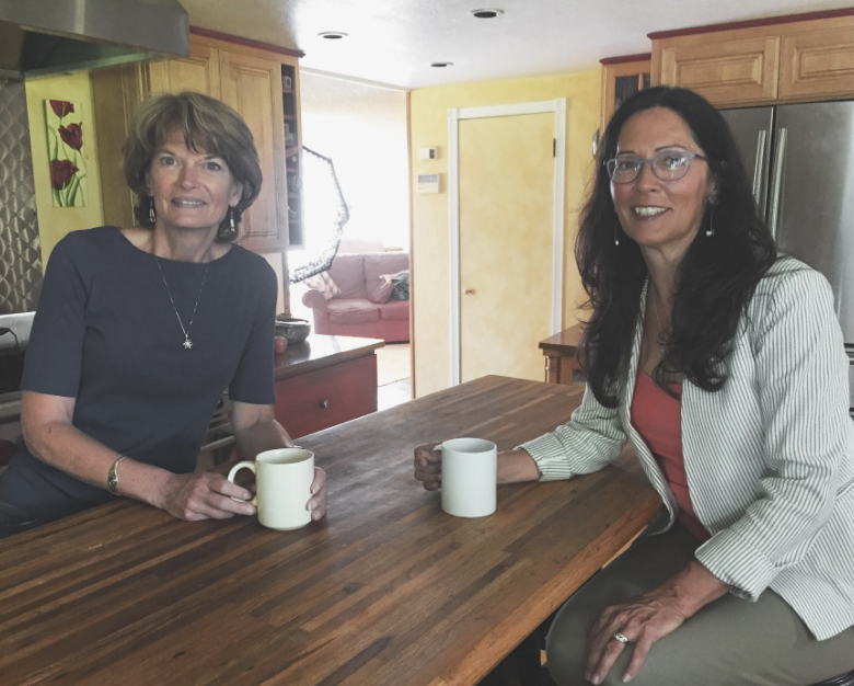 Senator Lisa Murkowski and Kathy Mayo